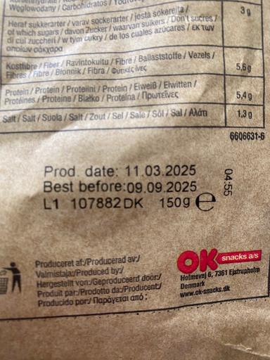 OK Snacks Fiber Snack