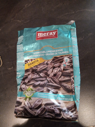 Meray Sunflower Seeds, Dakota Variety, Roasted and Unsalted