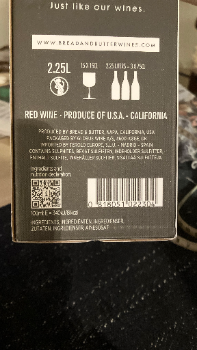 Bread & Butter Red Wine