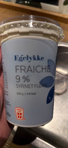 Egelykke Fraiche 9% Syret Fløde