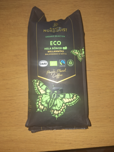 Arvid Nordquist ECO Organic Medium Roast Whole Beans Coffee