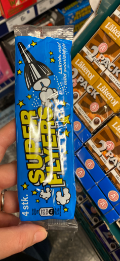 Super Flyers lakridsstænger