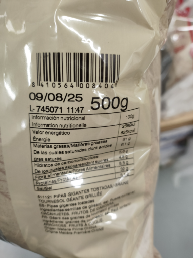 Pipas Gigantes Tostadas