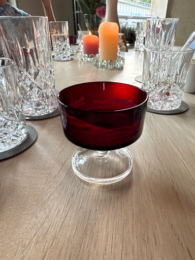 Anchor Hocking Royal Ruby Red Glass Dessert Bowl