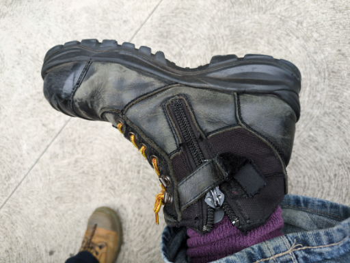 Thorogood 8-inch Side Zip Jump Black Uniform Boot 834-6888
