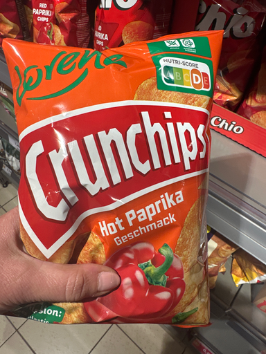 Crunchips Hot Paprika 150g