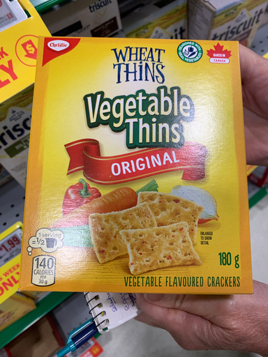 Wheat Thins Vegetable Thins Original
