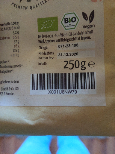 Bio Moringa Pulver 200g