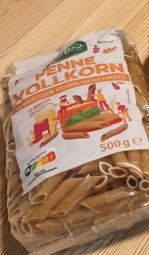 Biologisch Penne Vollkorn