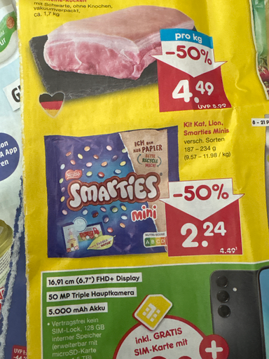 Nestlé Smarties Mini Bag Chocolate