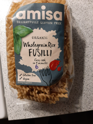 Amisa Wholegrain Rice Fusilli