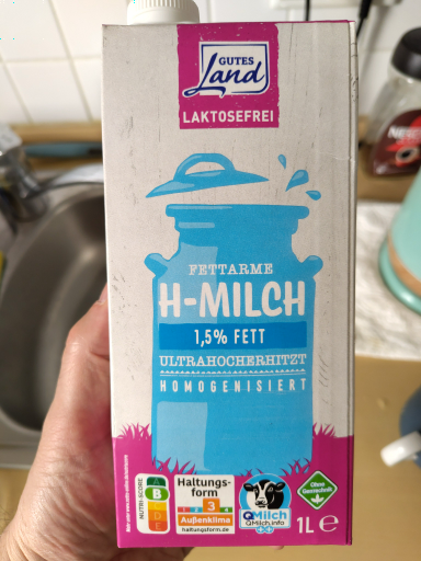 Gutes Land H-Milch laktosefrei 1,5% Fett