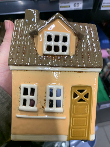 Ceramic House Shaped Container
