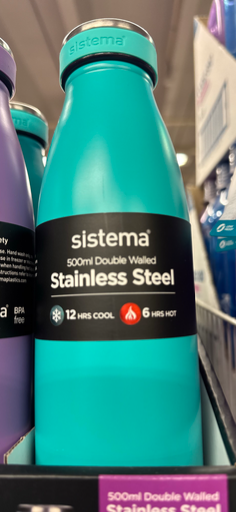 Sistema Stainless Steel Bottle 500ml