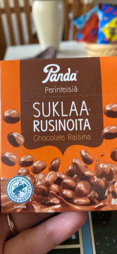 Panda Suklaa-Rusinaita Chocolate Raisins