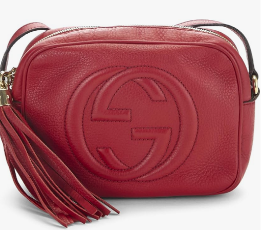 Gucci Red Leather Crossbody Bag