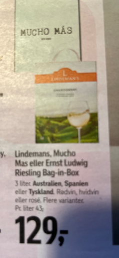 Lindemans Mucho Más Riesling Bag-in-Box