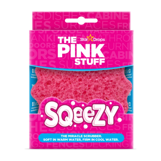 Stardrops The Pink Stuff Miracle Cleaning Paste & SQeeZY Scrubber Sponge