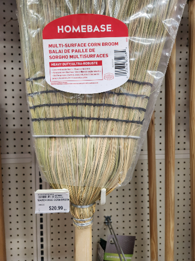 Homebase Multi-Surface Corn Broom