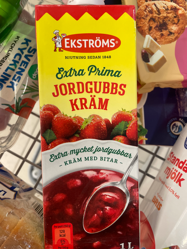 Ekströms Extra Prima Jordgubbs Kräm