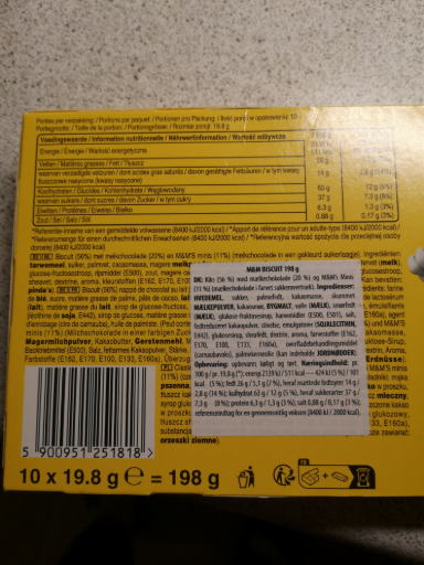 M&M's Biscuit Chocolate