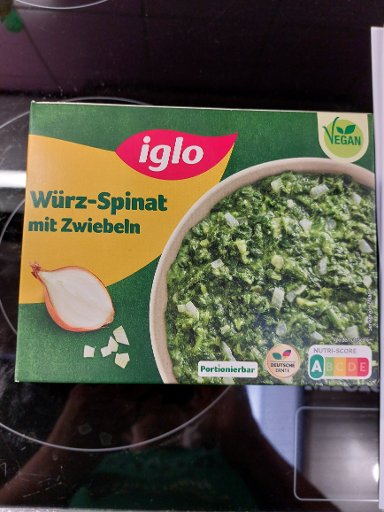 Iglo Würz-Spinat mit Zwiebeln