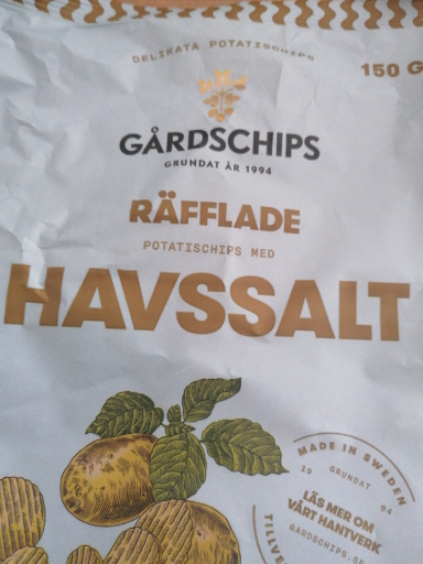 Gårdschips Räfflade Havssalt Potato Chips