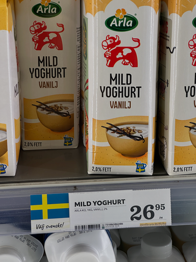 Arla Mild Yoghurt Vanilj