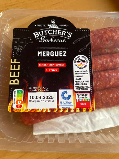 Merguez Rind- und Lammfleisch Wurst