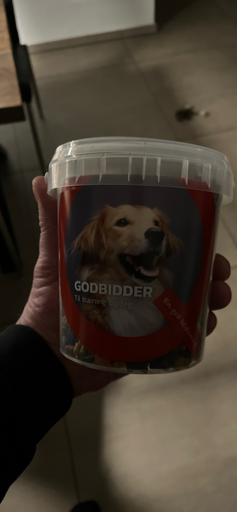 Vuffeli godbidder med kylling