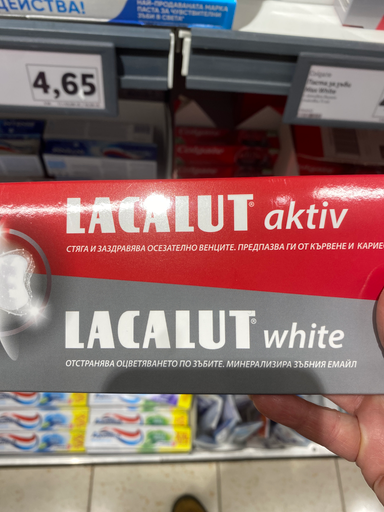 Lacalut aktiv and Lacalut white