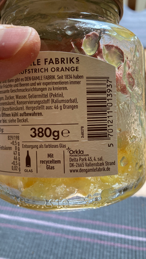 Den Gamle Fabrik Orangenmarmelade