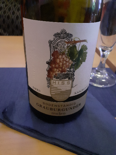 Weingut Hiss Grauburgunder Hasen Trocken