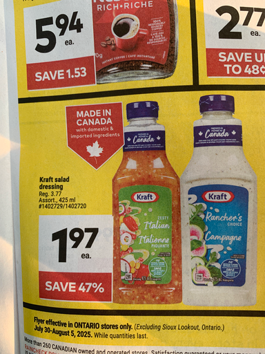 Kraft salad dressing