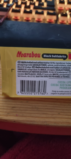 Marabou Black Saltlakrits