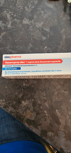 Nasenspray elac 1 mg/ml ohne Konservierungsstoffe