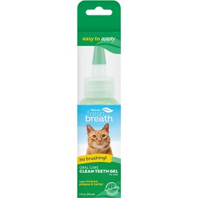 TropiClean Fresh Breath Oral Care Clean Teeth Gel for Cats