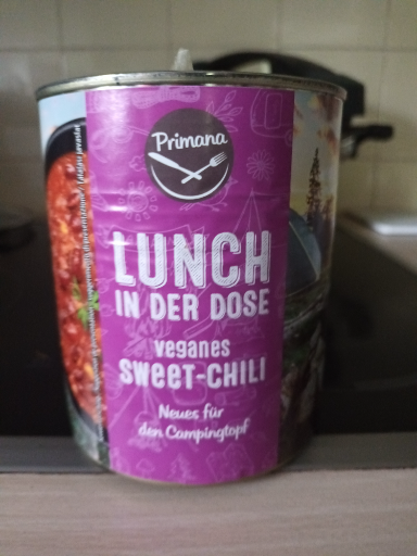 Primana Lunch in der Dose veganes Sweet-Chili