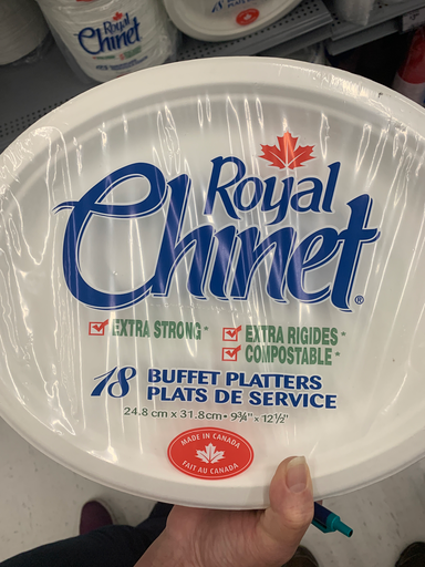 Royal Chinet Buffet Platters