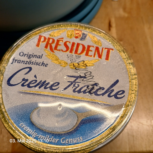 PRESIDENT Crème Fraîche Entière Épaisse Excellente Tenue En Cuisson 30% Mat.Gr.