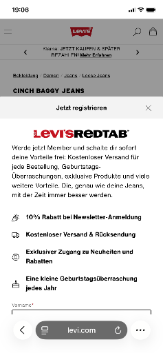 Levi's Cinch Baggy Jeans