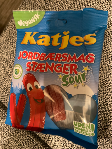 Katjes Jordbærsmag Stænger Sour