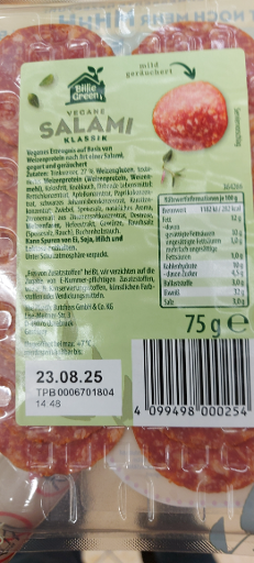 Billie Green Vegan Salami