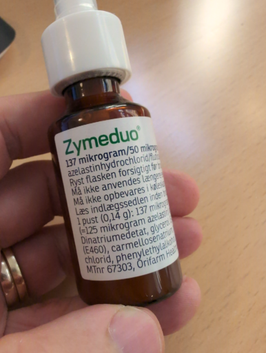 Zymeduo nasal spray