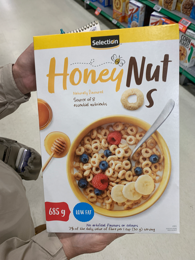 Selection Honey Nut O's Cereal