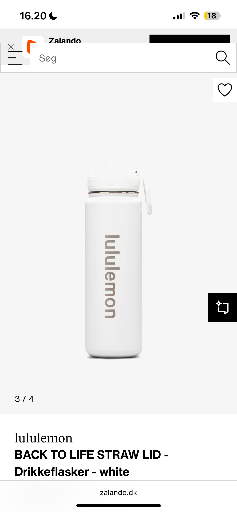 lululemon BACK TO LIFE STRAW LID - Drikkeflasker - white