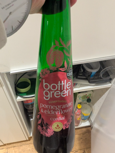 bottle green pomegranate & elderflower cordial