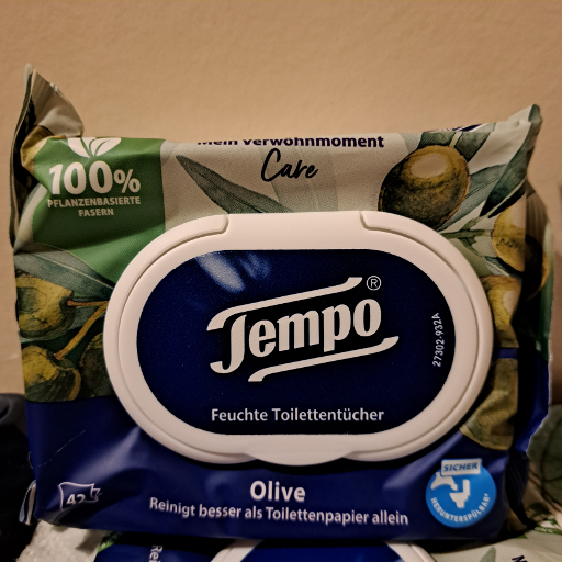 Tempo Feuchte Toilettentücher Olive
