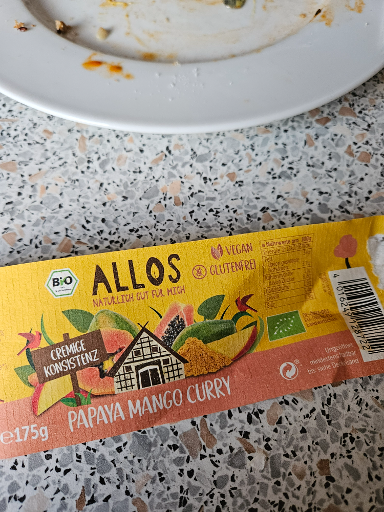 Allos Papaya Mango Curry 175g