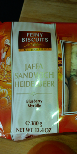 Feiny Biscuits Jaffa Sandwich Heidelbeer